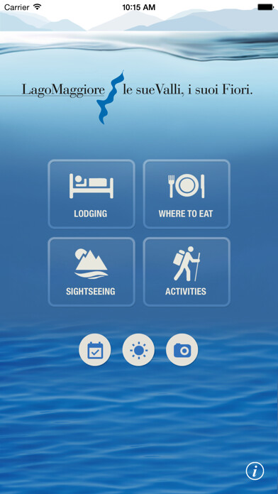 Emulate iPhone app Lake Maggiore App using MyAndroid