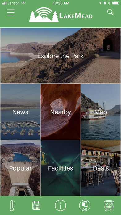 Emulate iPhone app Lake Mead NRA Mobile App using MyAndroid