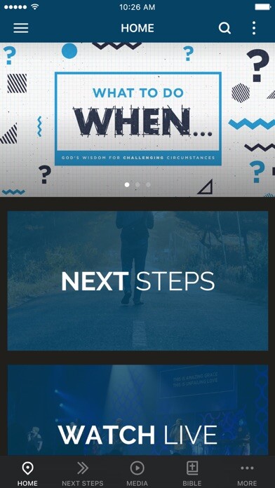 Emulate iPhone app Lakeshore Community Church using MyAndroid