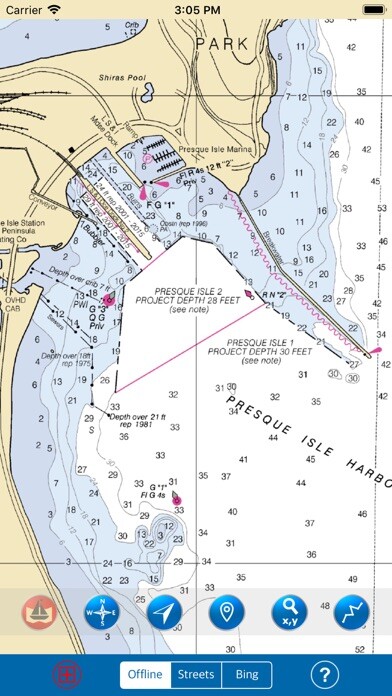 Emulate iPhone app Lake Superior – Marine Boating using MyAndroid