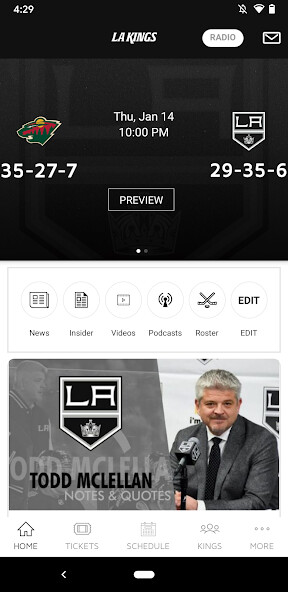 Run android online APK LA Kings Mobile App from MyAndroid or emulate LA Kings Mobile App using MyAndroid Run android online APK LA Kings Mobile App from MyAndroid or emulate LA Kings Mobile App using MyAndroid