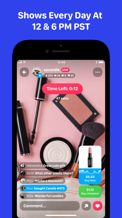 Emulate iPhone app Lalabox – Live Stream Shopping using MyAndroid