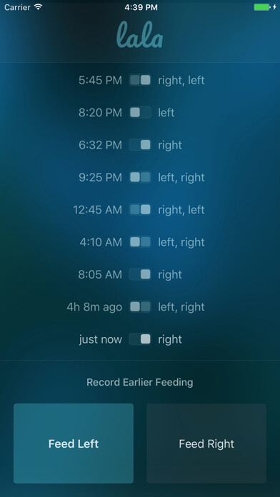 Emulate iPhone app Lala: Simple Breastfeeding using MyAndroid Emulate iPhone app Lala: Simple Breastfeeding using MyAndroid
