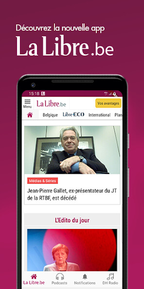 Run android online APK La Libre from MyAndroid or emulate La Libre using MyAndroid