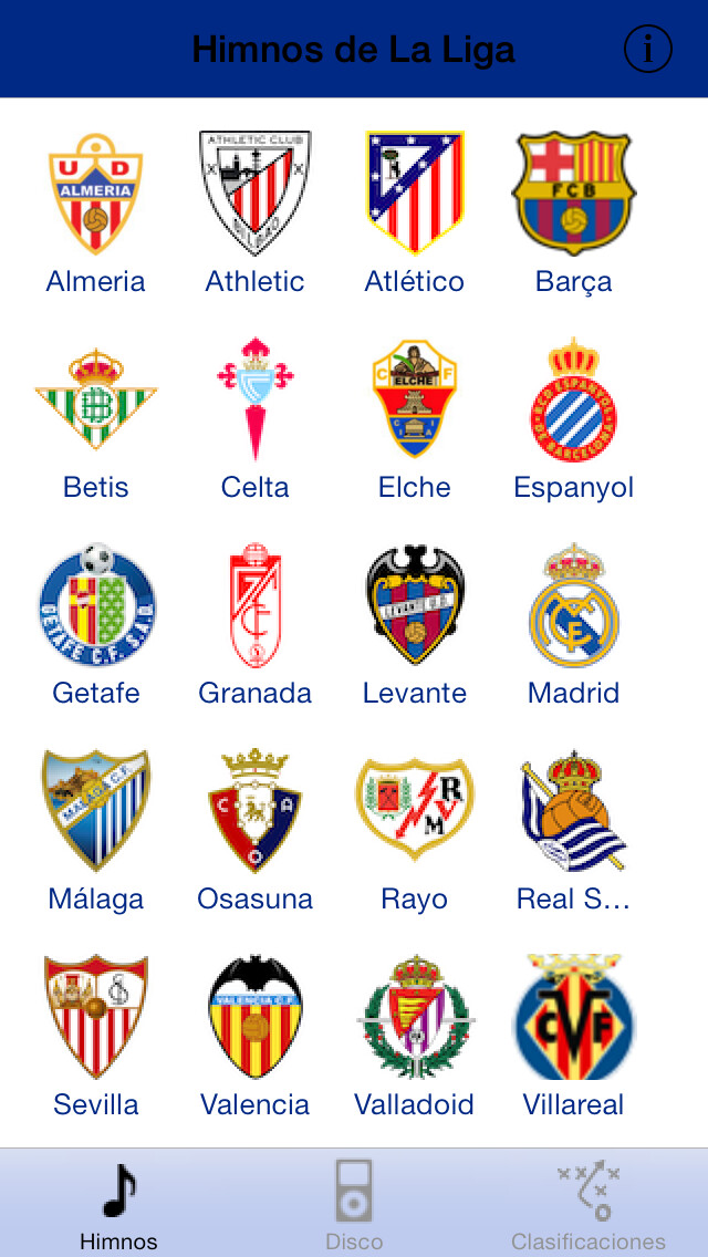 Emulate iPhone app La Liga Himnos using MyAndroid Emulate iPhone app La Liga Himnos using MyAndroid