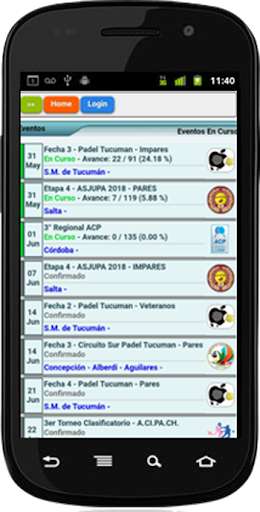 Emulate Android APK La Liga Tenis