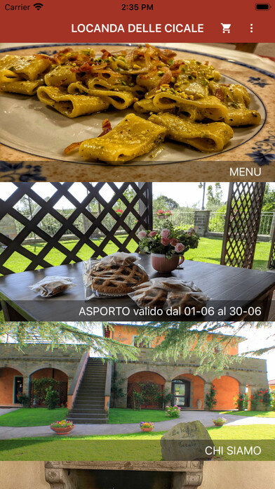 Emulate iPhone app La locanda delle Cicale using MyAndroid Emulate iPhone app La locanda delle Cicale using MyAndroid