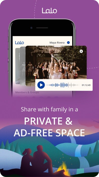 Emulate iPhone app Lalo: Record Family Stories using MyAndroid