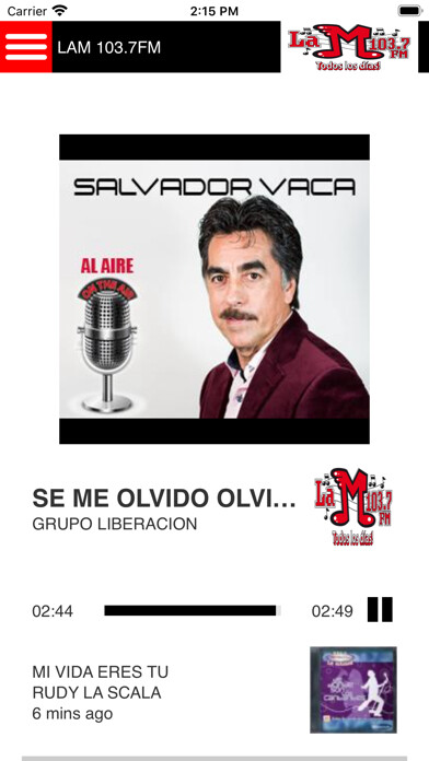 Emulate iPhone app LaM103.7FM-Oxnard, CA using MyAndroid