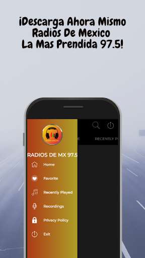 Run android online APK La Mas Prendida 97.5 Radio Mx from MyAndroid or emulate La Mas Prendida 97.5 Radio Mx using MyAndroid