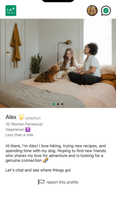 Emulate iPhone app LA Match - Date, BFF, Partners using MyAndroid
