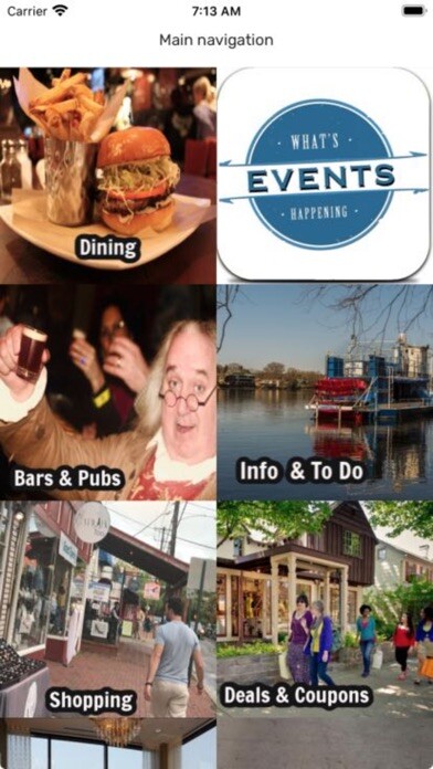 Emulate iPhone app Lambertville New Hope App using MyAndroid