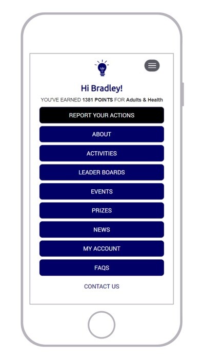 Emulate iPhone app Lambeth; Net Zero Heroes using MyAndroid