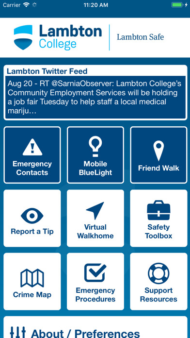 Emulate iPhone app LambtonSafe using MyAndroid Emulate iPhone app LambtonSafe using MyAndroid