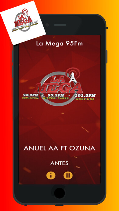 Emulate iPhone app La Mega 95Fm using MyAndroid