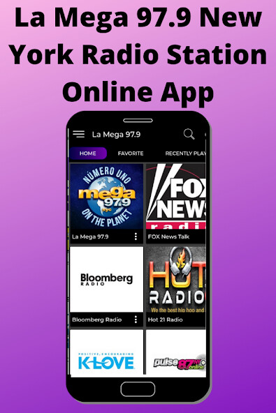 Run android online APK La Mega 97.9 New York Radio Station Online App from MyAndroid or emulate La Mega 97.9 New York Radio Station Online App using MyAndroid