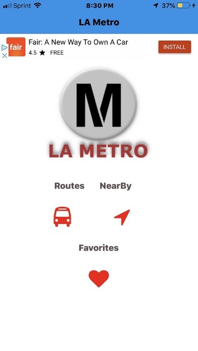 Emulate iPhone app LA Metro Schedules using MyAndroid Emulate iPhone app LA Metro Schedules using MyAndroid