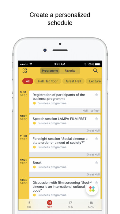 Emulate iPhone app LAMPA FILM FEST 2021 using MyAndroid