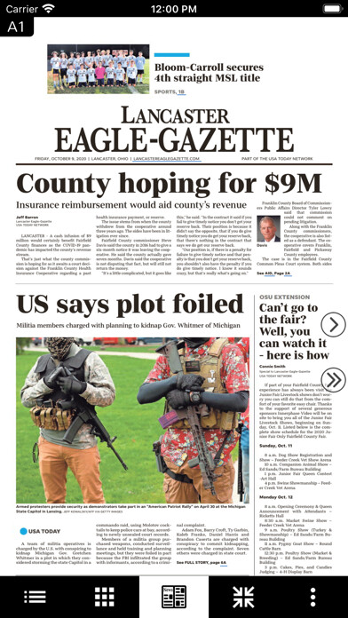 Emulate iPhone app Lancaster Eagle-Gazette Print using MyAndroid Emulate iPhone app Lancaster Eagle-Gazette Print using MyAndroid