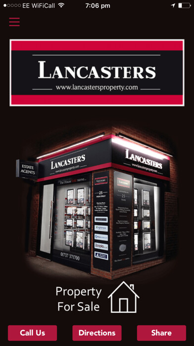 Emulate iPhone app Lancasters Estate Agents using MyAndroid