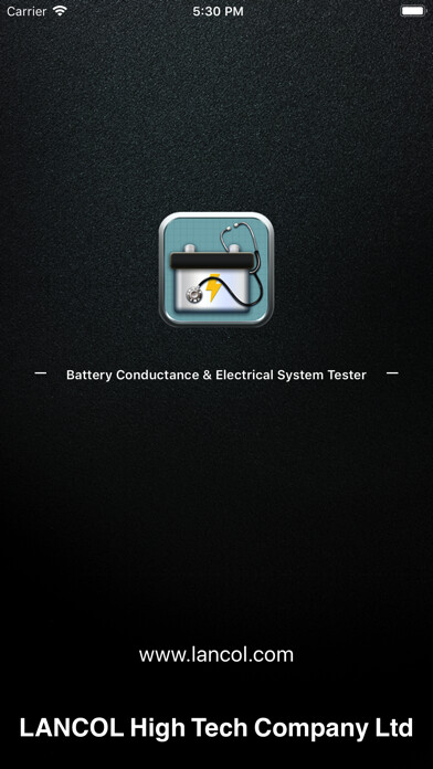 Emulate iPhone app LANCOL Battery Tester using MyAndroid