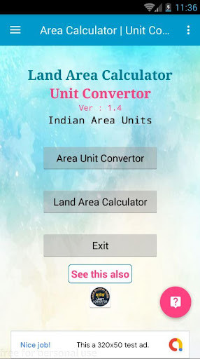 Run android online APK Land Area Calculator Unit Convertor Indian Units from MyAndroid or emulate Land Area Calculator Unit Convertor Indian Units using MyAndroid