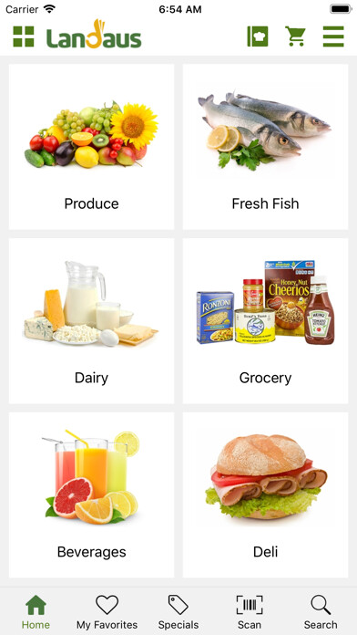 Emulate iPhone app Landaus Supermarket KJ using MyAndroid