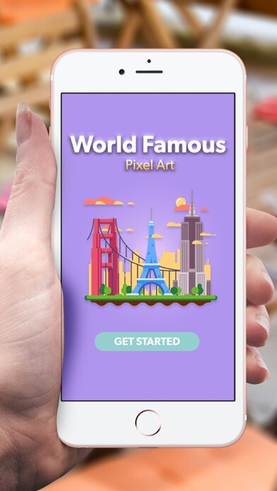 Emulate iPhone app Landmark Pixel Color by Number using MyAndroid