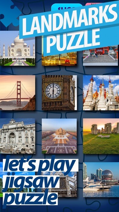 Emulate iPhone app Landmarks Jigsaw Puzzles –  Best Free Fun.ny Game using MyAndroid