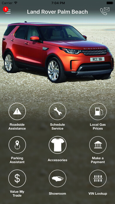 Emulate iPhone app Land Rover Palm Beach using MyAndroid