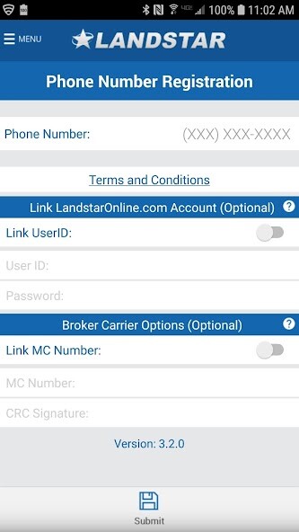 Run android online APK Landstar Connect® from MyAndroid or emulate Landstar Connect® using MyAndroid