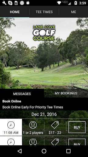 Run android online APK Lane Cove Golf Tee Times from MyAndroid or emulate Lane Cove Golf Tee Times using MyAndroid