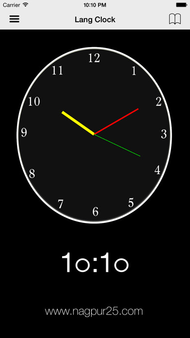 Emulate iPhone app Lang Clock using MyAndroid