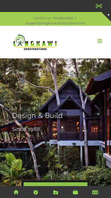 Emulate iPhone app Langkawi Constructions using MyAndroid