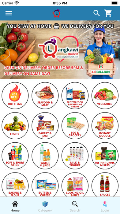 Emulate iPhone app Langkawi Runcit using MyAndroid Emulate iPhone app Langkawi Runcit using MyAndroid