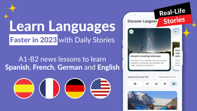 Emulate iPhone app Langster: Language Learning using MyAndroid