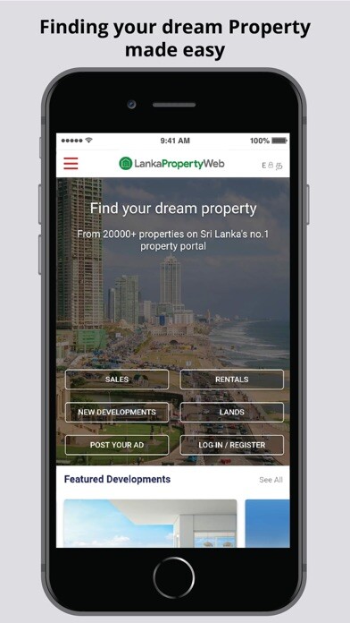 Emulate iPhone app LankaPropertyWeb Property App using MyAndroid Emulate iPhone app LankaPropertyWeb Property App using MyAndroid