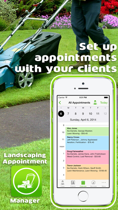 Emulate iPhone app Lanscape Manager - Organize crew and appointments using MyAndroid Emulate iPhone app Lanscape Manager - Organize crew and appointments using MyAndroid