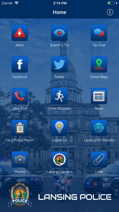 Emulate iPhone app Lansing PD (Michigan) using MyAndroid Emulate iPhone app Lansing PD (Michigan) using MyAndroid