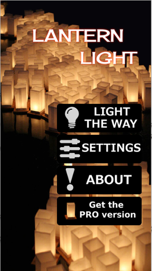 Emulate iPhone app Lantern Light using MyAndroid