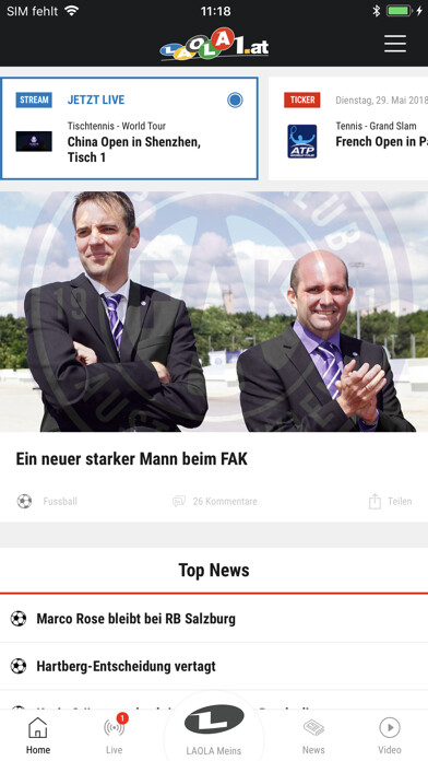 Emulate iPhone app LAOLA1 using MyAndroid