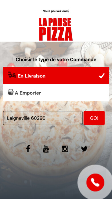 Emulate iPhone app La Pause Pizza using MyAndroid