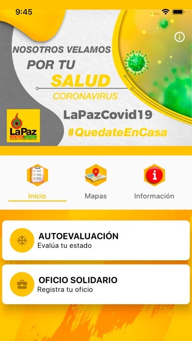 Emulate iPhone app LaPazCovid19 using MyAndroid Emulate iPhone app LaPazCovid19 using MyAndroid