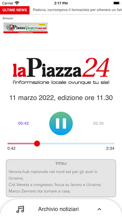 Emulate iPhone app laPiazza24 using MyAndroid Emulate iPhone app laPiazza24 using MyAndroid