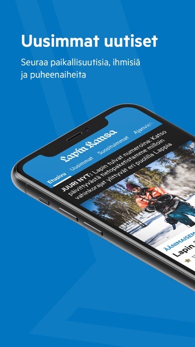 Emulate iPhone app Lapin Kansa – Uutiset using MyAndroid