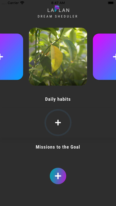 Emulate iPhone app LaPlan - Dream Sheduler using MyAndroid