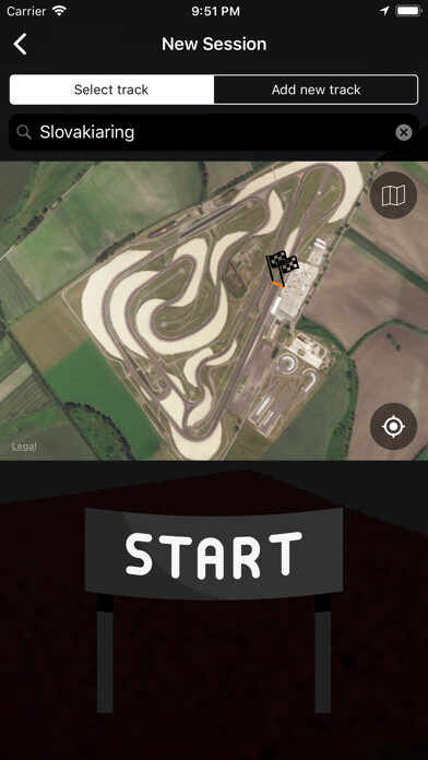 Emulate iPhone app Lap Timer GPS using MyAndroid