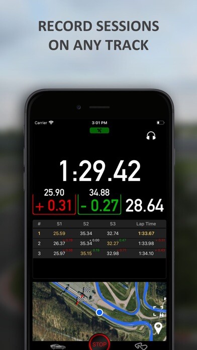 Emulate iPhone app LapTrophy - Racing Lap Timer using MyAndroid Emulate iPhone app LapTrophy - Racing Lap Timer using MyAndroid