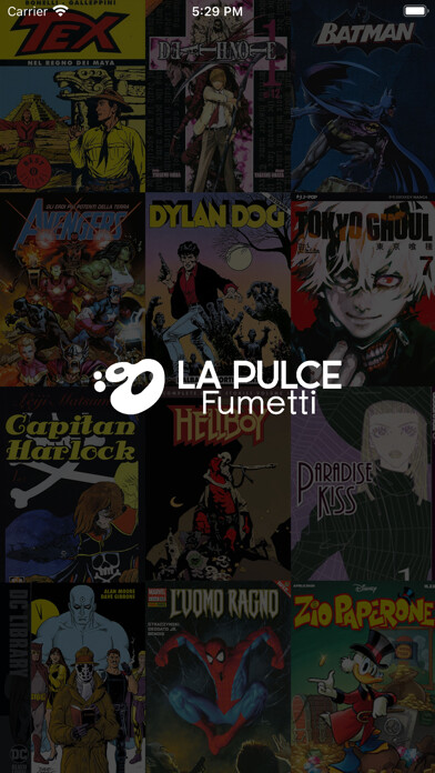 Emulate iPhone app La Pulce fumetti using MyAndroid