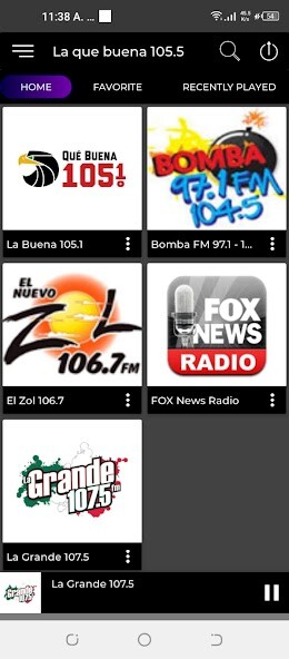 Run android online APK La Que Buena Radio 105.5 from MyAndroid or emulate La Que Buena Radio 105.5 using MyAndroid